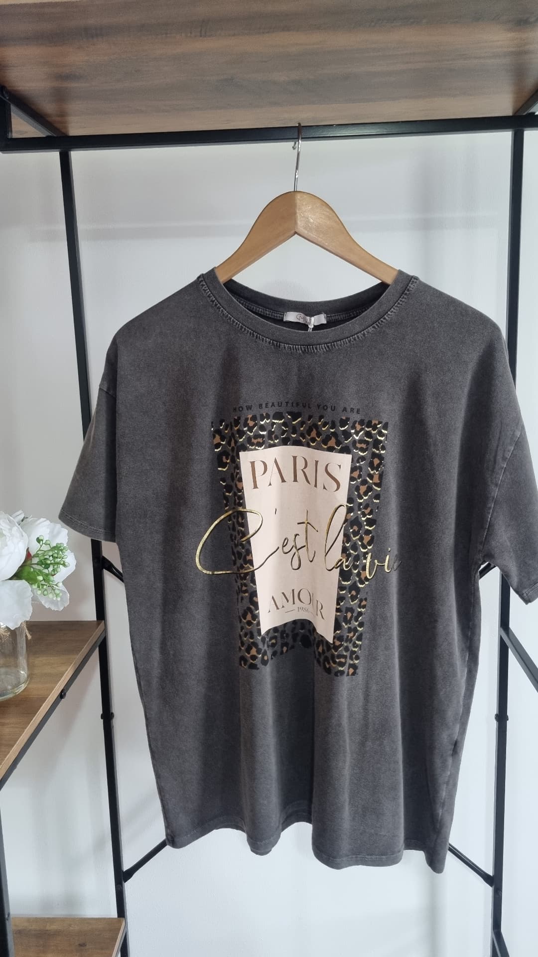 Emily Paris Tshirt Grey Wash