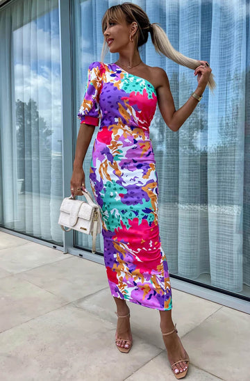 Violet-One-Shoulder-Midaxi-Dress-Multi-Print